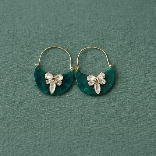 Moonlace Earrings (Green)