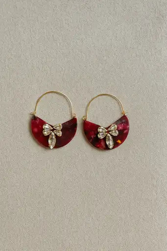 Moonlace Earrings (Red)