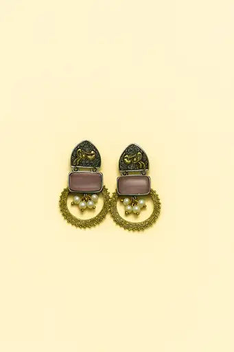 Vintage Royal Peacock earrings